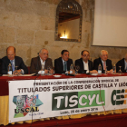 Mesa de la presentación del sindicato Tiscyl.