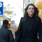 Inés Arrimadas, en un acto de la pasada campaña electoral.