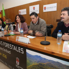 La alcaldesa Gloria Fernández Merayo, ayer en la apertura del encuentro sobre el Día Internacional de los Bosques. L. DE LA MATA