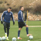 Entrenamiento de la Ponferradina. LUIS DE LA MATA