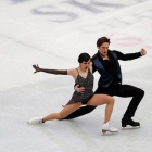Sara Hurtado y Kirill Khallavin en acción en Japón, la semana pasada.