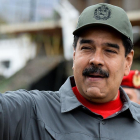El presidente venezolano, Nicolás Maduro, en unos ejercicios militares el pasado 24 de febrero. /