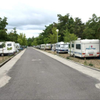 Camping municipal de Boñar, situado junto el paraje de El Soto.