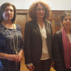 María Antonia Gancedo, Merayo y Pilar García Moutón, ayer. DL