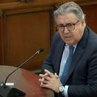 El exministro del Interior, Juan Ignacio Zoido, durante su declaración como testigo en el Supremo. EFE