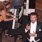 El tenor Ignacio Encinas, durante el concierto en La Peregrina.