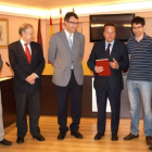 Amilivia, ayer en el Ayuntamiento de Valencia de Don Juan.
