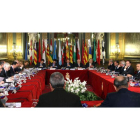 Celebración de una conferencia de los distintos presidentes autonómicos en el Senado, en una imagen de archivo.