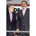 Emilio Gutiérrez y Juan de Dios, en el palco del Palacio.