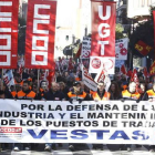 La manifestación realizada el pasado domingo fue una de las medidas de presión adoptadas.
