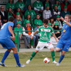 Taranilla, en el centro, brilló con luz propia frente a los mallorquines en el partido de vuelta