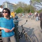 Ruth Barja fotografiada en un parque de Berlín, ciudad en la que se siente muy a gusto.