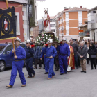 Cortejo minero en Cistierna.