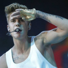 Justin Bieber, durante un concierto en Los Ángeles, el pasado mes de junio.