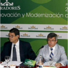 César Palazuelos y Francisco Fernández en la presentación.