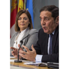 Milagros Marcos y Sáez, ayer en rueda de prensa. R. GARCÍA