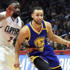 Stephen Curry en un partido contra los Clippers.