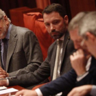 Carles Viver Pi-Sunyer comparece en el Parlament, este miércoles.