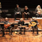 Un instante en el concierto de música antigua ofrecido ayer en el Auditorio leonés. Savall es el pri