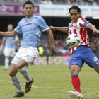 Falcao hizo el tercer gol de los rojiblancos en el estadio de Balaídos.