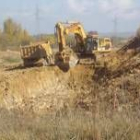 Tramo de cabecera del canal bajo de Payuelos, en fase inicial de ejecución