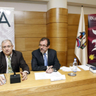Miguel Ángel Alonso y Agustín Turiel, ayer en el Club de Prensa.