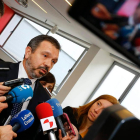 Miguel Rego, director general del Incibe, ayer al inicio de la jornada