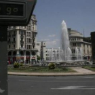 Un termómetro en el centro de León.