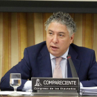 El secretario de Estado de Empleo y Seguridad Social, Tomás Burgos, ayer en el Congreso.