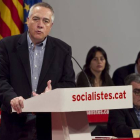 Pere Navarro, durante una reunión de la ejecutiva del PSC.