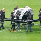 El taxi volador autónomo EHang 216, en su presentación en el Generali Arena de Viena.