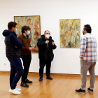 Inauguración de la exposición en Villablino, esta mañana. DL
