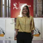 La escritora Elvira Sastre, ganadora del Premio Biblioteca Breve, este lunes.