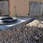 La renovación del saneamiento obliga a abrir zanjas en Grulleros