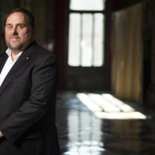 Junqueras, cuando era vicepresidente de la Generalitat, en el Palau, el 20 de septiembre del año pasado.
