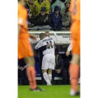 Ronaldo, autor del primer gol del Madrid, lo celebró abrazado al técnico