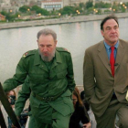 Fidel Castro y Oliver Stone, durante el rodaje de 'Looking for Fidel' en el 2012.