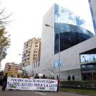 La manifestación transcurrió ayer por las calles de Valladolid.