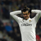 El madridista Garteht Bale se lamenta durante un partido.