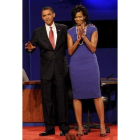 Obama, junto a su mujer, Michelle, hace ahora un año.