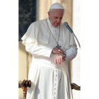 El papa Francisco durante una asamblea general.