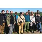 El alcalde con los representantes del proyecto en la localidad italiana de Padua. DL