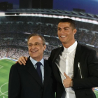 Florentino Pérez y Cristiano Ronaldo, el pasado 7 de noviembre cuando fue ampliado el contrato del portugués hasta el 2021.