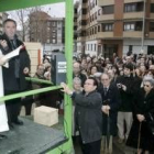 Un momento del acto de bendición del templo de San Juan de Regla