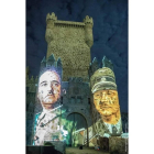 Franco y Himmler, en la proyección del polémico montaje sobre el castillo de Guadamur (Toledo).