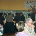 Voluntarios y cargos de la Cruz Roja, en el transcurso de la cena de Fabero