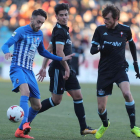 Iago Díaz se perderá el partido ante el Toledo tras ser expulsado el pasado domingo. L. DE LA MATA