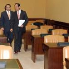 José Bono a su llegada a la comisión de Defensa del Congreso de los Diputados