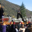 Una de las procesiones de la Semana Santa villafranquina