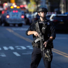 Un policía patrulla en una calle de Nueva York, en octubre del año pasado.